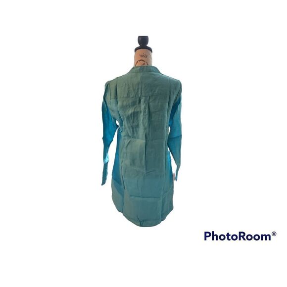 HiHo Ladies Capri Blue Linen Bananakeet Dress - Size Medium - Picture 3 of 5